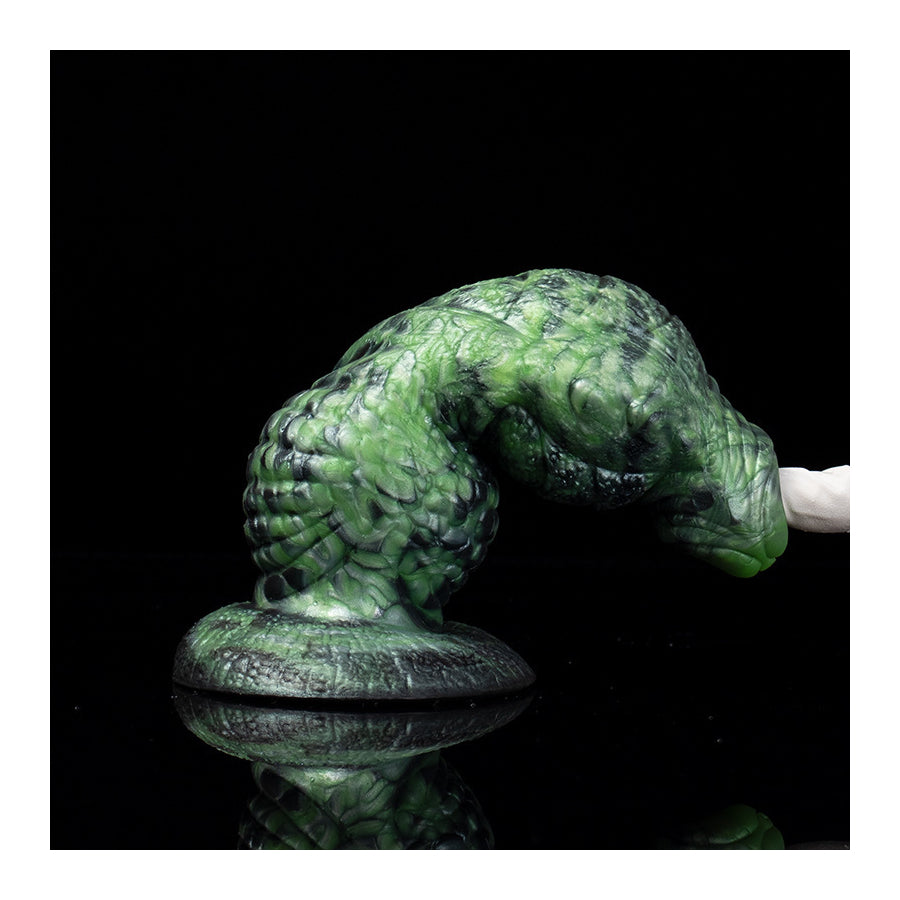 Dildo reptiliano 16 x 6cm Verde