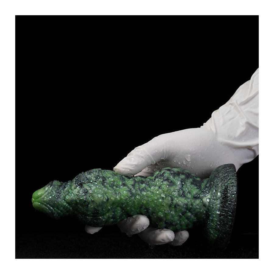 Dildo reptiliano 16 x 6cm Verde
