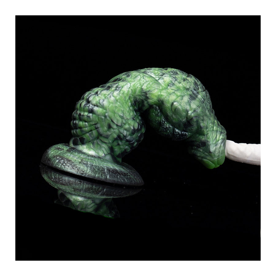 Dildo reptiliano 16 x 6cm Verde