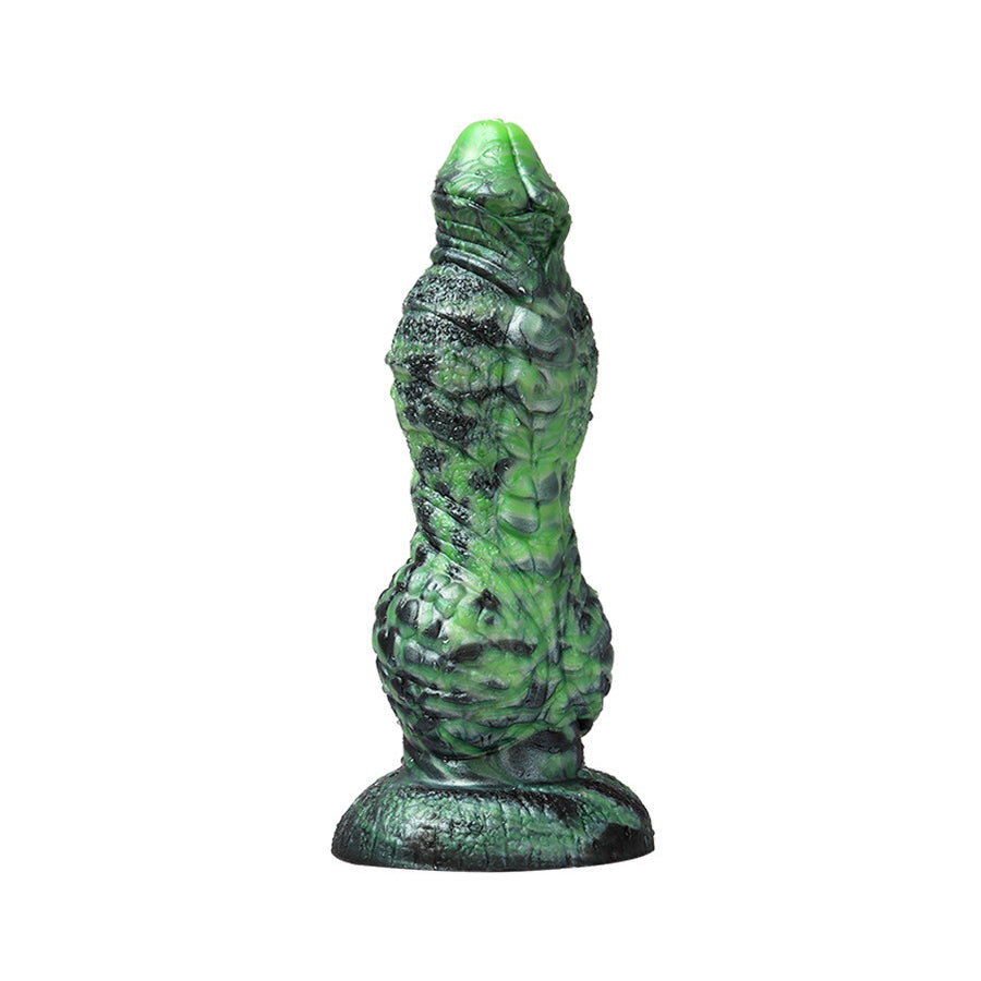 Dildo reptiliano 16 x 6cm Verde